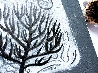 Finger Bones bones finger halloween illustration ink paint paintings skeleton