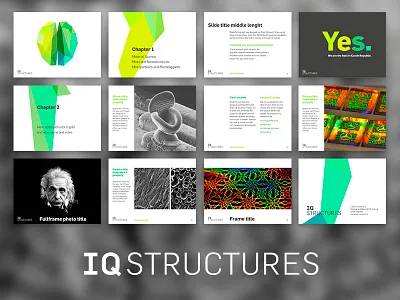IQ STRUCTURES / presentation layouts branding identity keynote ppt presentation