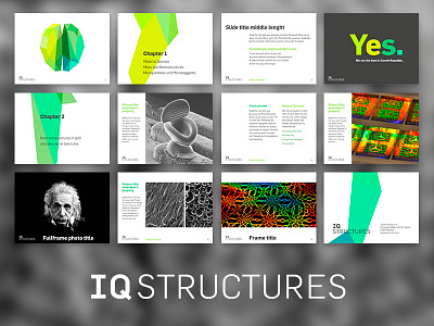 IQ STRUCTURES / presentation layouts branding identity keynote ppt presentation