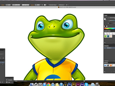 Frog Redesign cartoon character frog illustrator vector wip wolf em wolfem