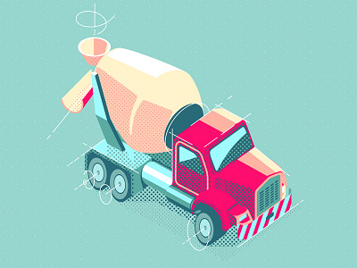 CEMPRO Truck illustrator truck vector wolf em wolfem