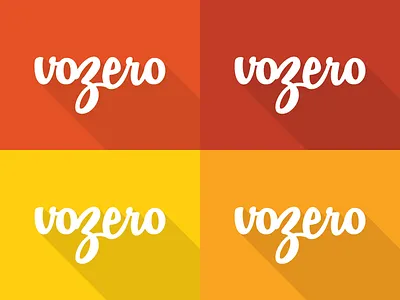 Vozero Logotype brand flat identity logo logotype startup