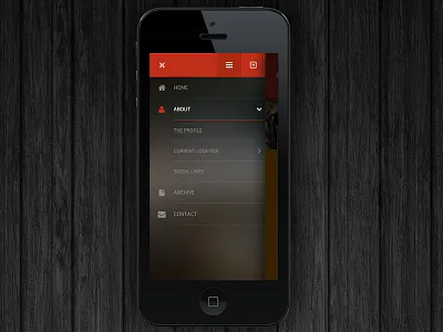 Ornament Menu blog design flat web design wordpress