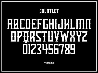 Gauntlet Preview baseball block college condensed font lettering serif tattoo typework typography vector vintage