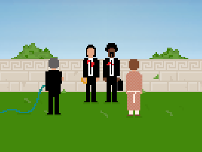 Pixel Plays 8 bit gif pixel pixel plays pulp fiction retro