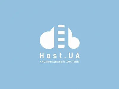 Host.UA brand cloud concept flat host host.ua hosting ladder logo
