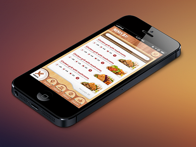 Results Page - v02 app store designer food ios ios7 iphone restaurant ui user experience user interface ux wood