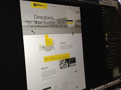 Alltime website cars grey logistics minimal web yellow