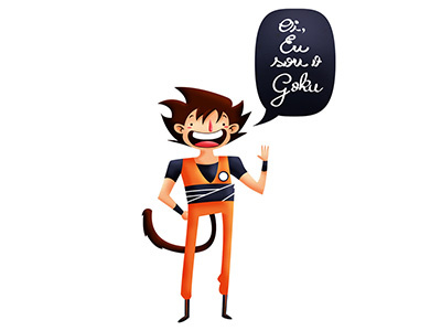 Fanart Goku cartoon dbz fanart goku vector