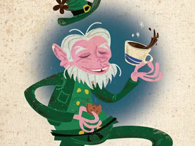 Dancing Leprechaun coffee dancing green leprechaun