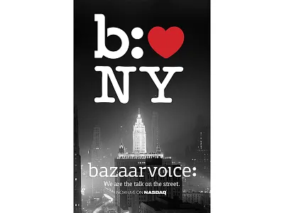 Wall Street Journal Ad bazaarvoice nasdaq new york newspaper ad wall street journal