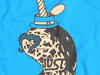 Just Keep Swimming illustration typography whale
