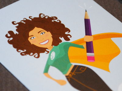 Business Cards business cards character design girl graphic illustrations self portrait vector