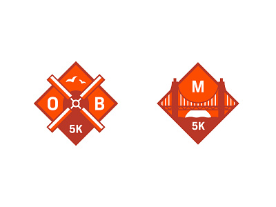 Strava Races: 5K Badges badge badges branding strava