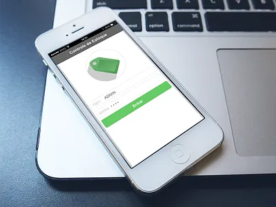 Inventory Control - Login flat mobile site web webapp website