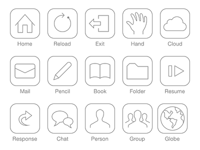 Pictogram with iOS7 style flat icon ios ios7 ipad iphone pictogram ui