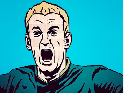 Joe Hart football illustration joe hart mcfc pop art