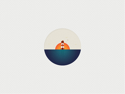 Sun Rise (Icon 7) boat icon iconset illustrator lighthouse ocean pattern shape sun sunrise texture