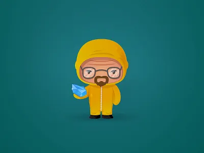 Heisenberg bad breaking cartoon character fanart funny heisenberg lab meth vector walter white