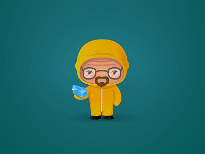 Heisenberg bad breaking cartoon character fanart funny heisenberg lab meth vector walter white