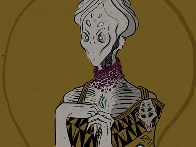 Monster Month: alien alien klimt