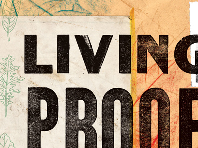 Living Proof illustration typography