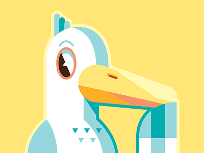 Pato duck geometric loco pato vector yellow