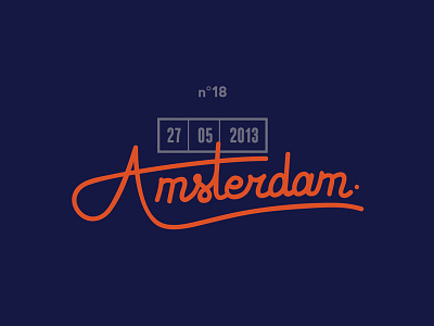 Amsterdam typo amsterdam custom type