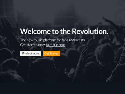 Hero Carousel Styling - Bandzest.com bandzest carousel flat hero typography