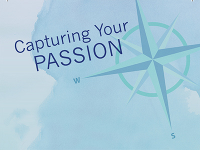 Watercolor Compass Background nautical watercolor