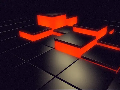 Pavement 3d black c4d cinema4d grunge old pavement red tile vintage