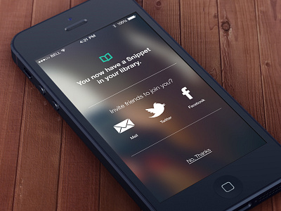 Onboarding Invite WIP ios7 iphone publishing snippet ui