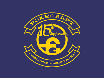 Anniversary T-Shirt Design anniversary banner blue line logo shirt yellow