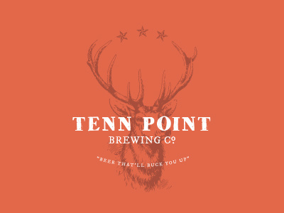 Tenn Point Brewing Co. beer branding design graphic design logo tenn point