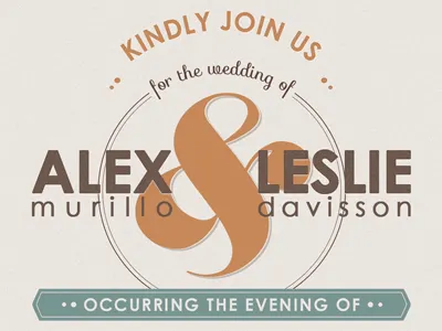 Leslie & Alex design