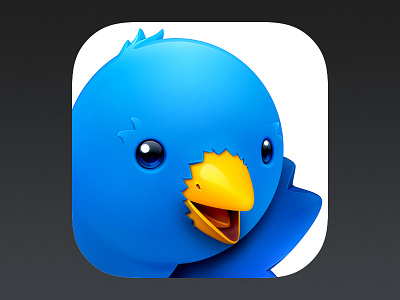 Twitterrific iOS 7 App Icon Redesign app brand character icon ios 7 mobile ollie software twitterrific