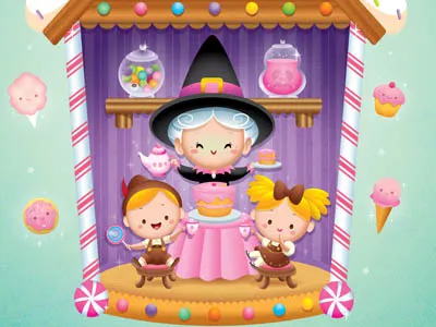Hansel & Gretel candy cute fairytales galerie arludik hansel and gretel kawaii witch