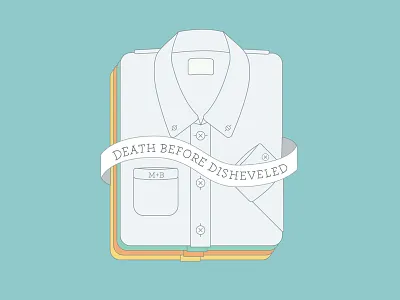 Meat+Bones – Death Before Disheveled flat illustration vector