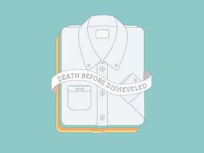 Meat+Bones – Death Before Disheveled flat illustration vector