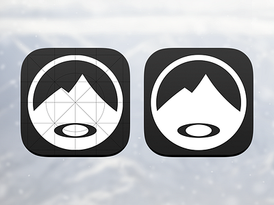 Oakley Airwave App Icon airwave android app hud icon ios7 iphone oakley ski snow snowboard