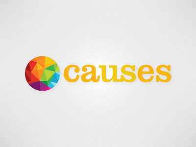 Causes Logo brand causes.com geometric globe identity logo