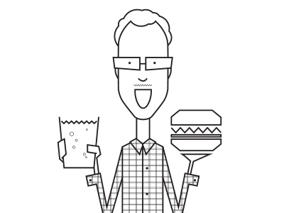 Dan graphic illustration line