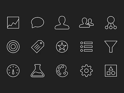 Artisan Line Icons allthethings artisan icons ui