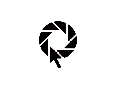 Photographer's Logo aperture arrow branding camera community identity lens logo monochrome photographer