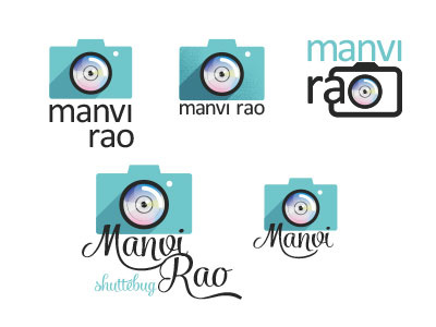 Manvi Rao Logo camera logo. photography