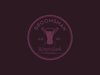 King+Saale beer beer emblem emblem groomsman groomsman logo logo wedding wedding emblem