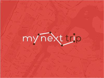 MNT app city cut line location logo logotype map navigation plan tourism travel