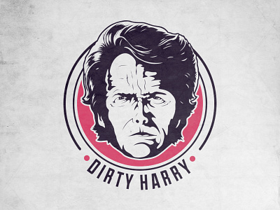 Dirty Harry black blue d david dh dirty harry hultin logo red