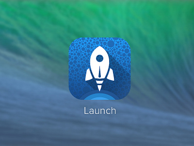 Launch Center Pro Icon flat icon ios ios7 iphone launch long shadow longshadow minimal simple spaceship