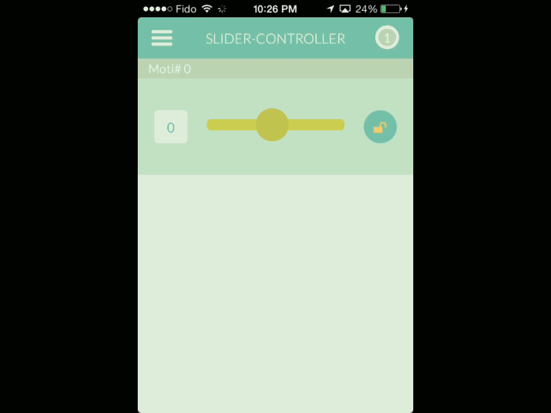 Slider Controller (gif) app gif moti motor servo web